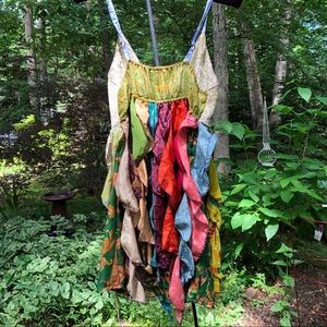 Silly Yeti OOAK Silk Festival Camisole NWT